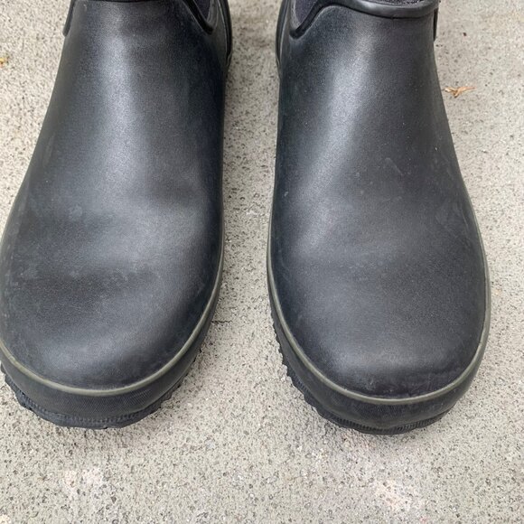 BOGS Urban Farmer Boots Mens 9 42 Black Slip On Waterproof Shoes Gardening Shoe - Picture 3 of 12